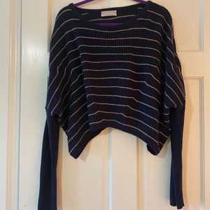 Urban Outfitters Navy Striped Sweater